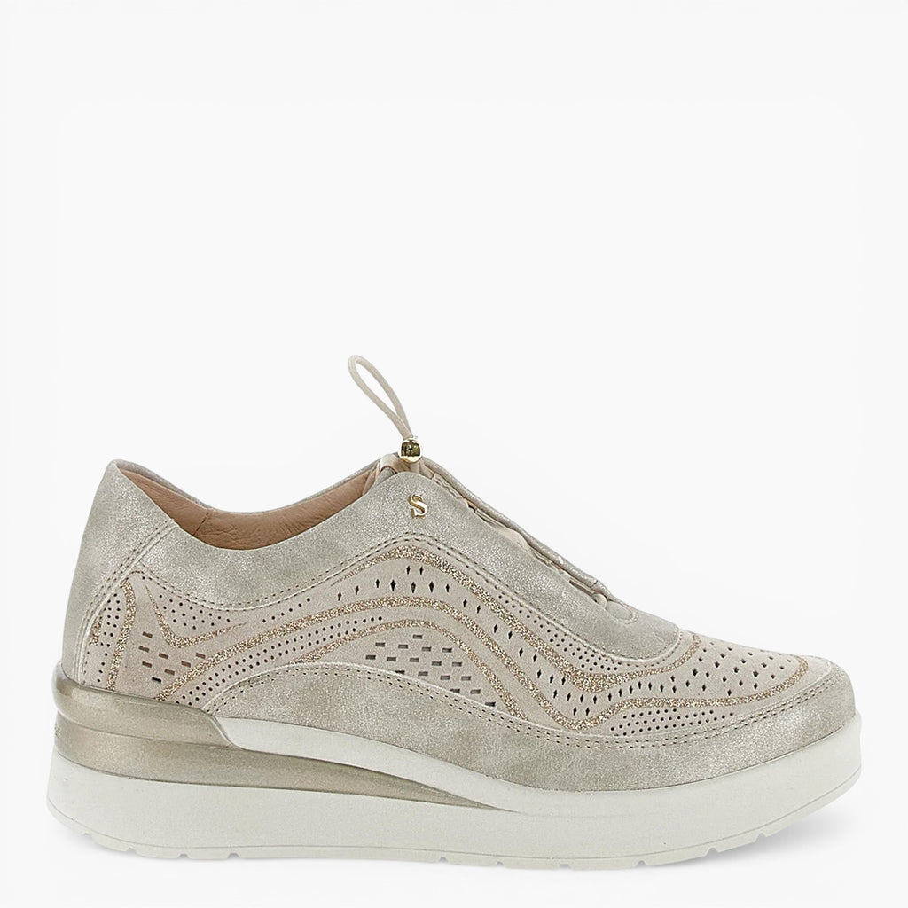 Sneakers Donna Cream 38
