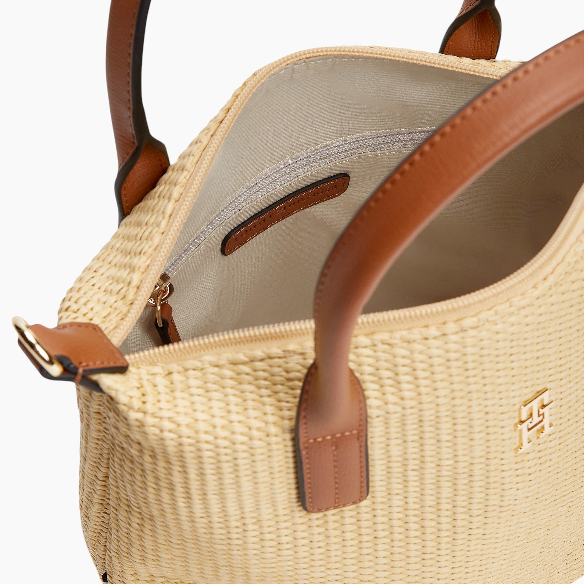 Borsa Popette Mini Tote Raffia