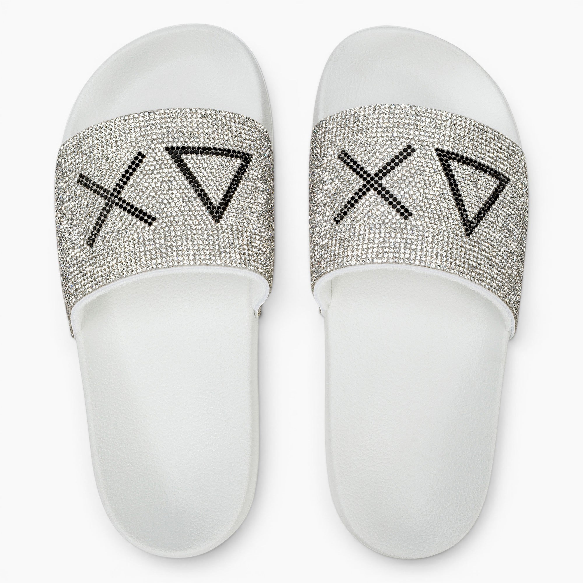 Slippers Strass Logo Donna