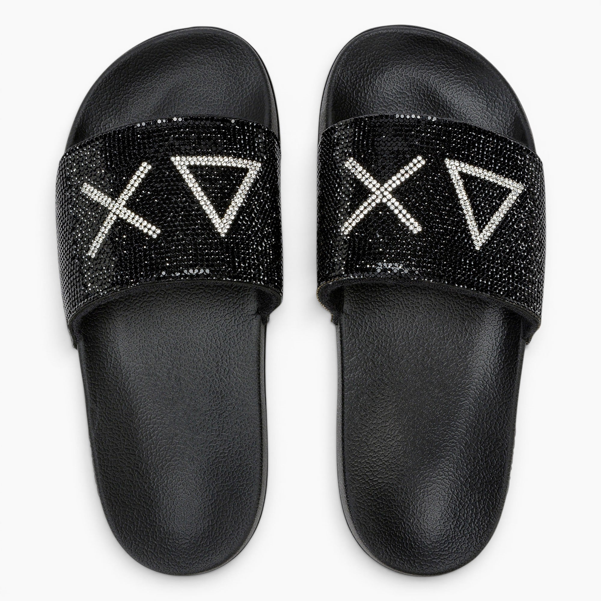 Slippers Strass Logo Donna