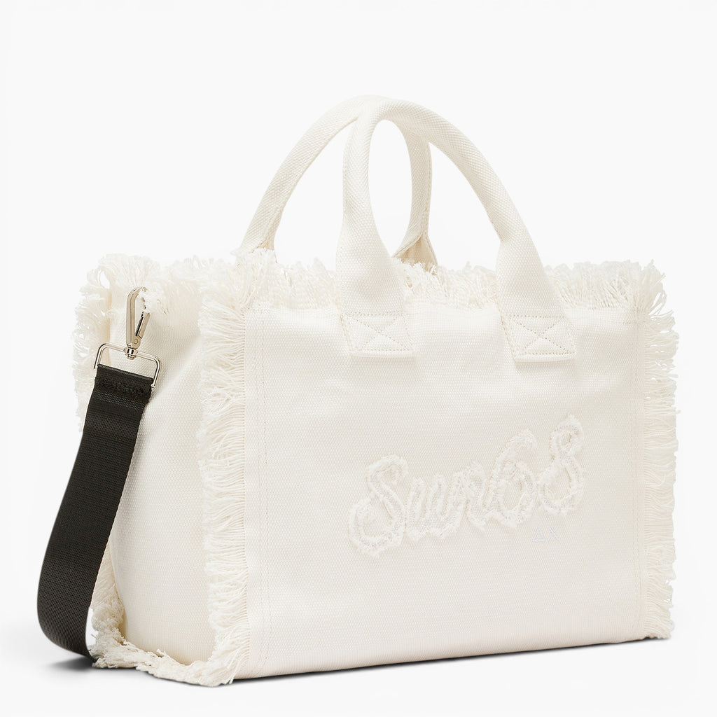 Sac midi Cali à franges en toile