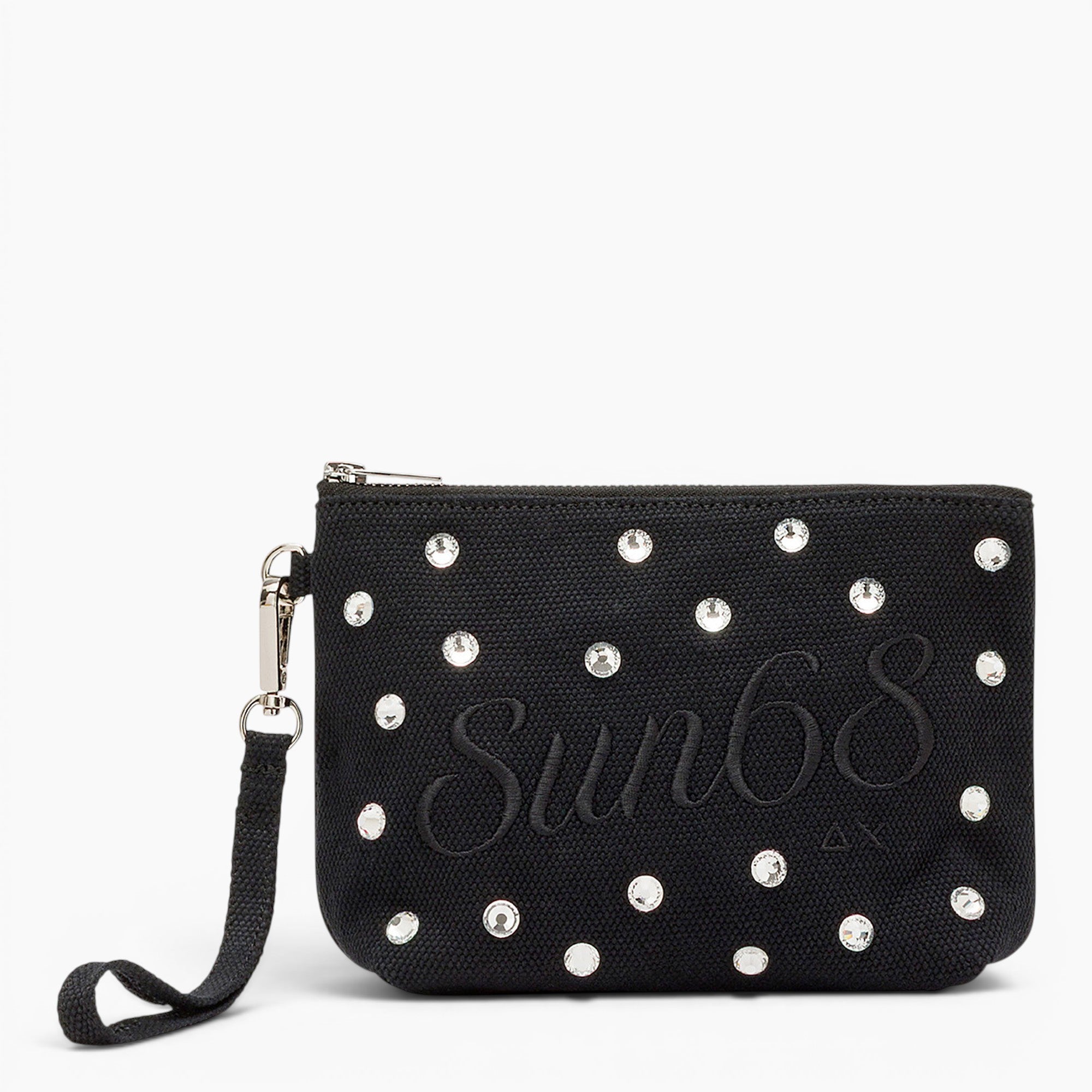 Mini Pochette Strass Canvas