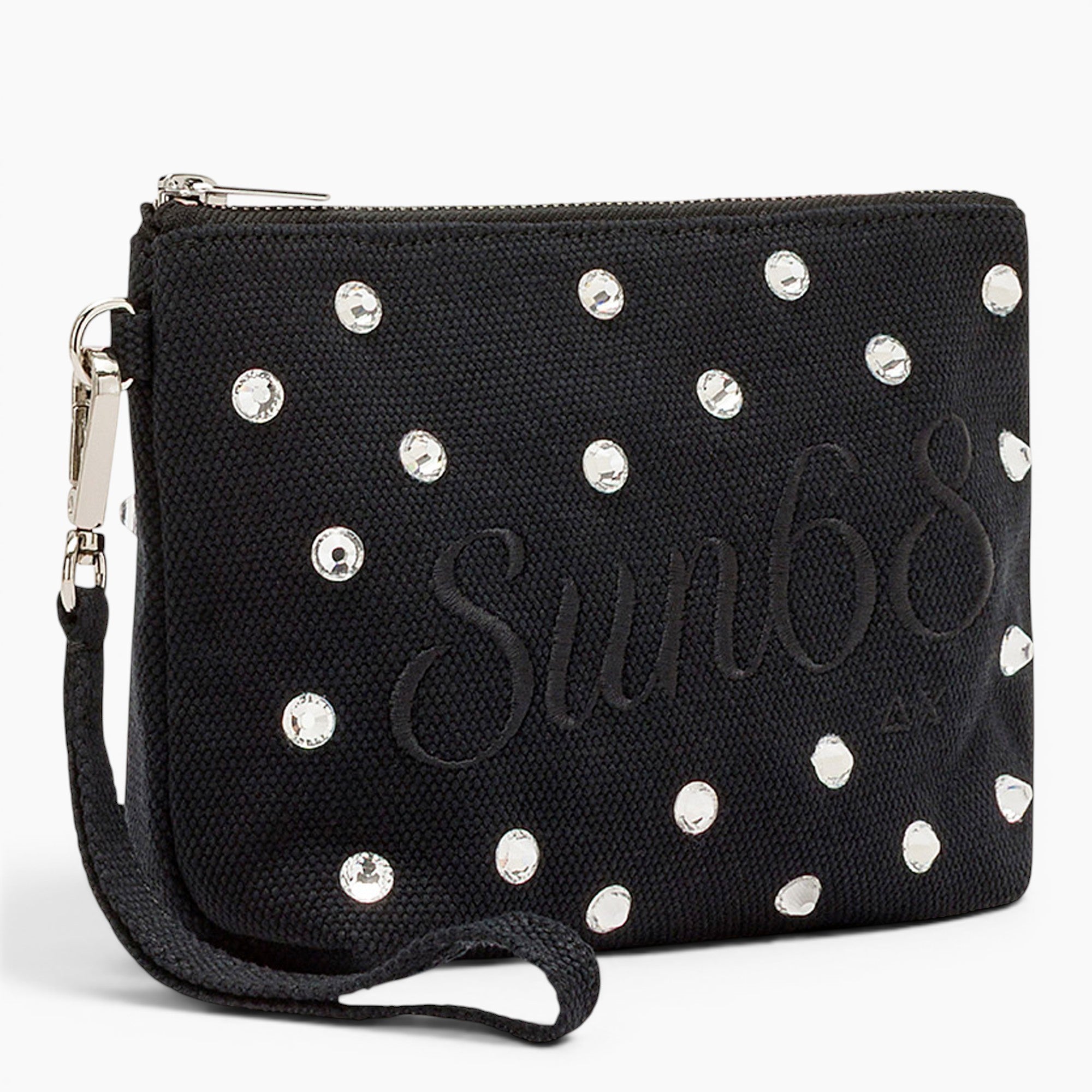 Mini Pochette Strass Canvas