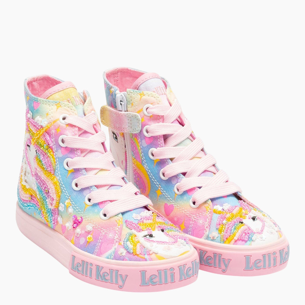 Sneakers Unicorn  Rainbow Mid