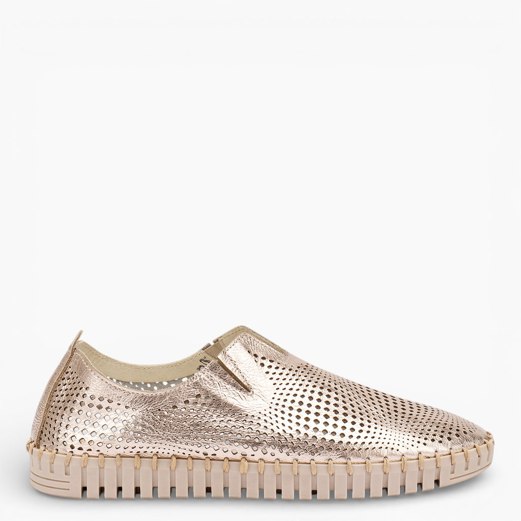 Slip-on-Schuh für Damen in Laminatoptik