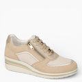 Baskets femme en daim