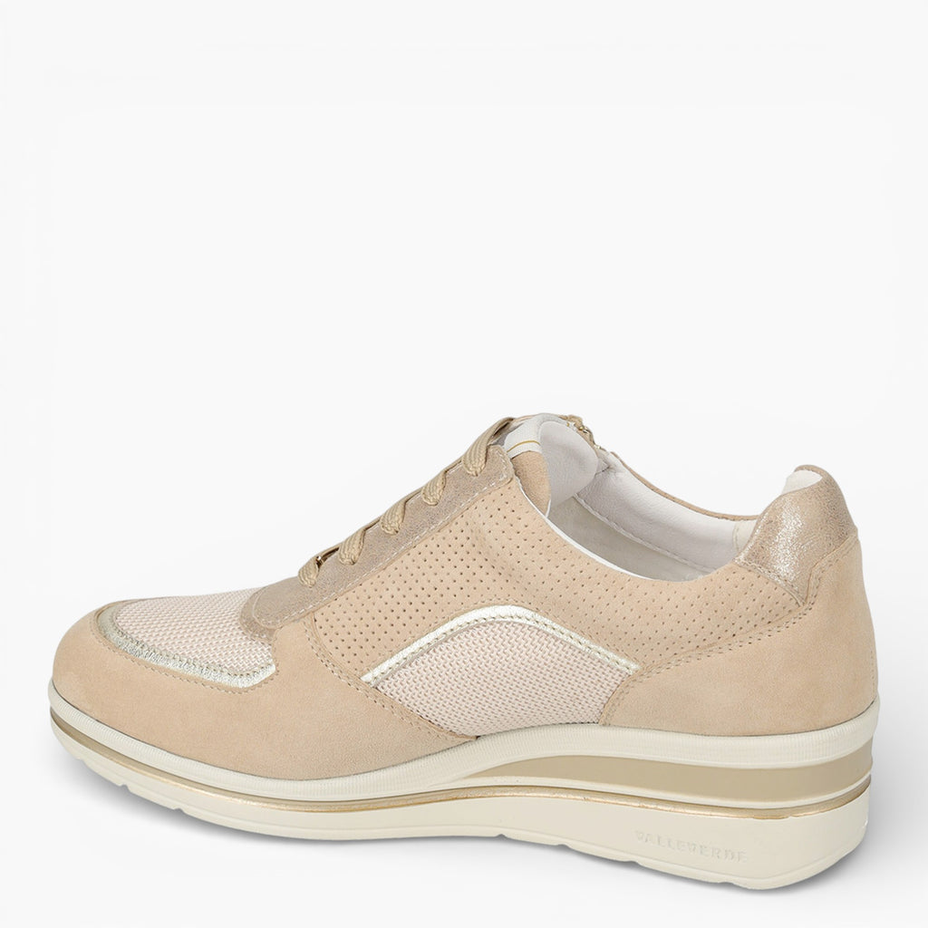 Baskets femme en daim