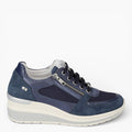 Baskets femme en daim