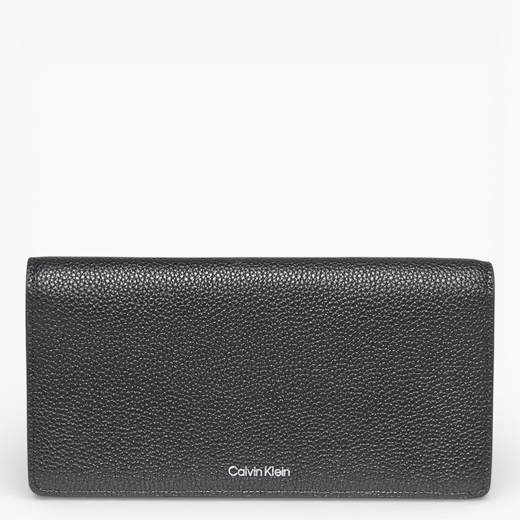 Portefeuille long Emblem HW en cuir grainé