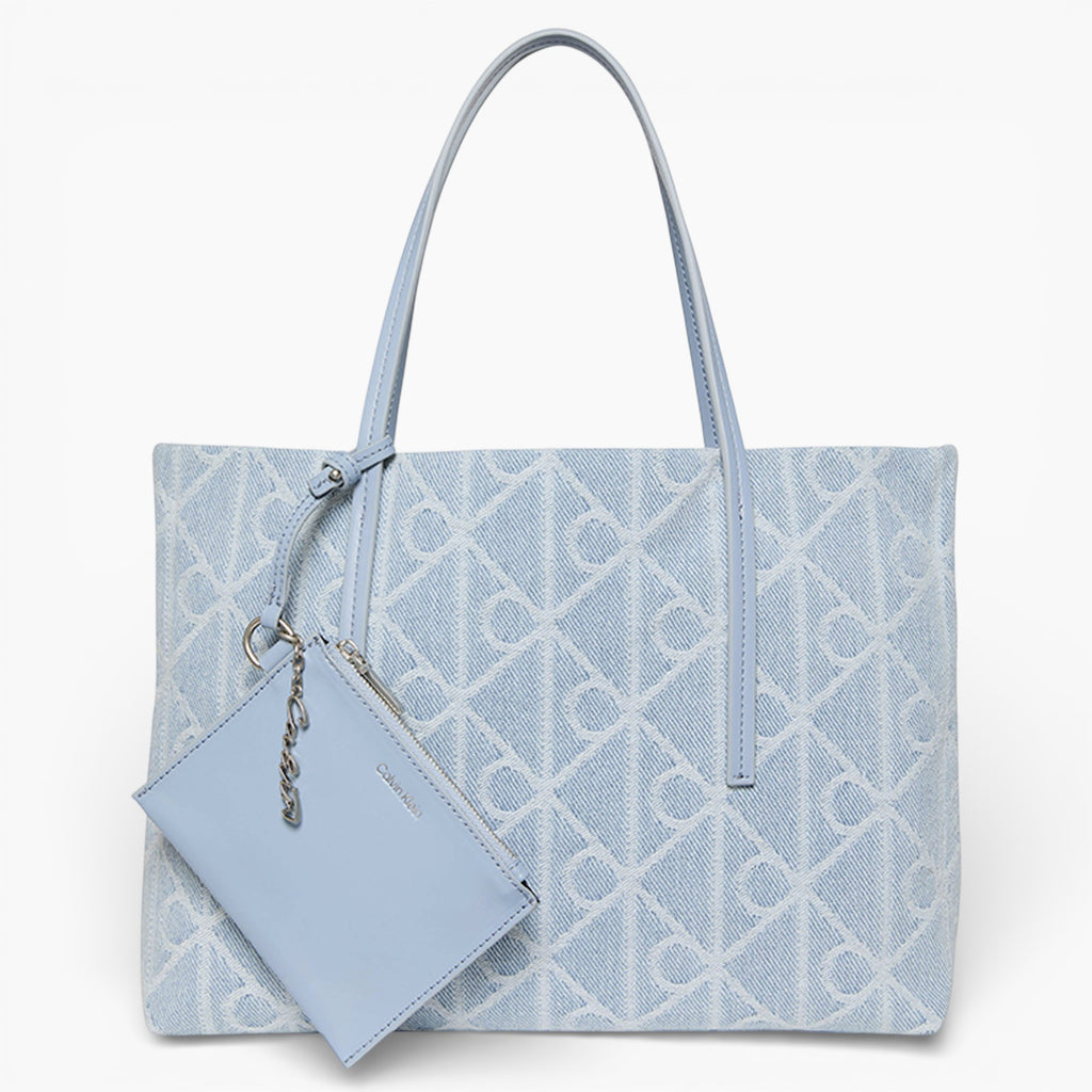 Emblem Aop Denim Small Tote