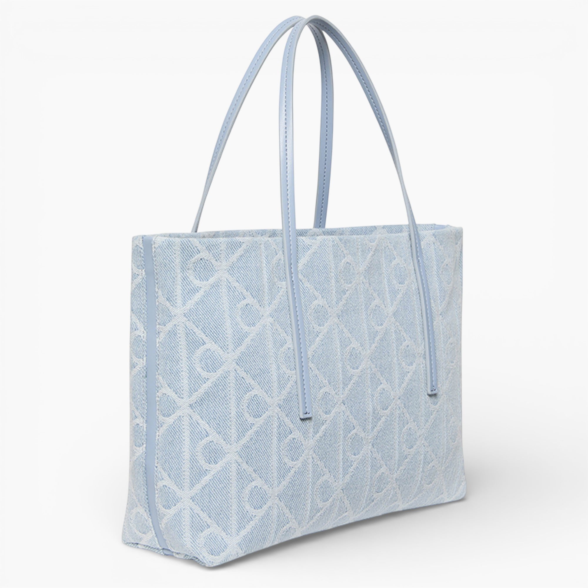 Emblem Aop Denim Small Tote