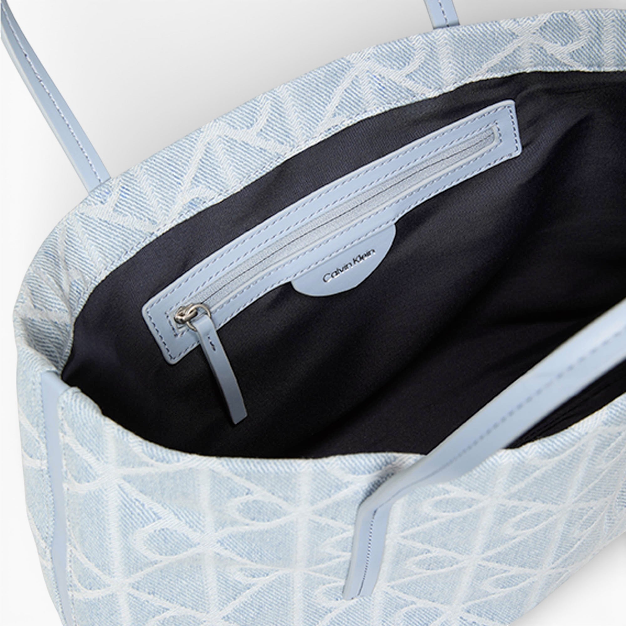 Emblem Aop Denim Small Tote