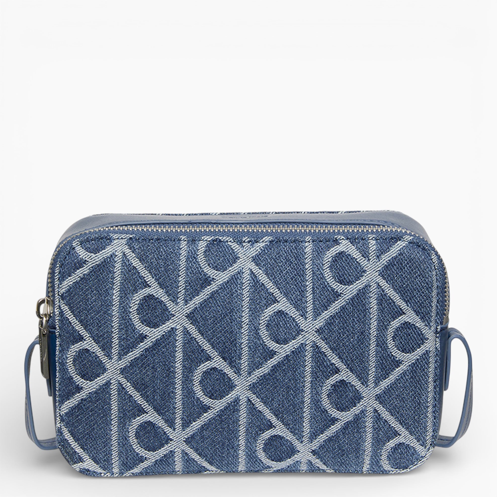 Emblem Aop Denim Camera Bag