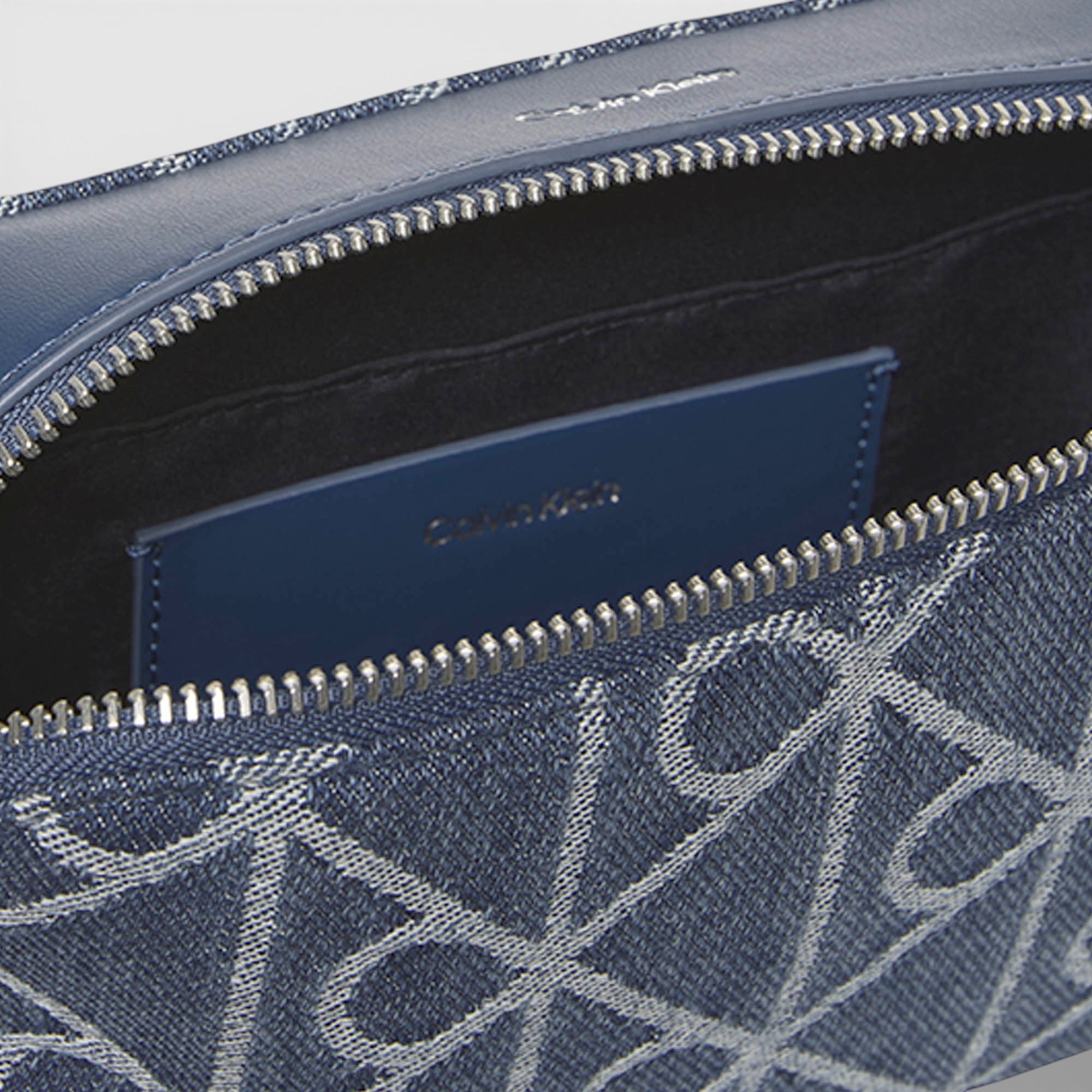 Emblem Aop Denim Camera Bag