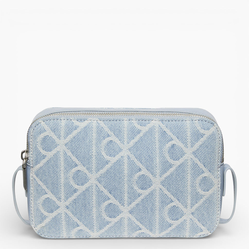 Emblem Aop Denim Camera Bag