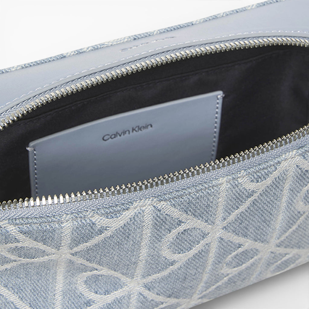 Emblem Aop Denim Camera Bag