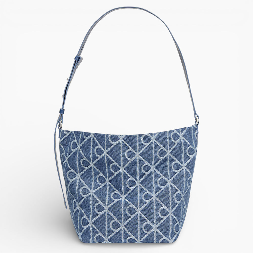 Emblem Aop Denim Bucket