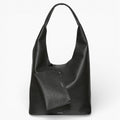 Sac moyen souple en cuir grainé