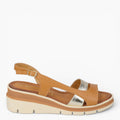 Sandales femme en nappa  