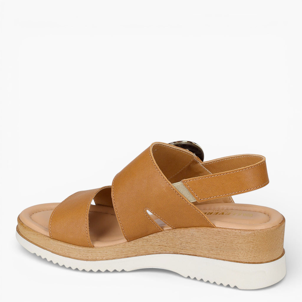 Sandales femme en nappa  
