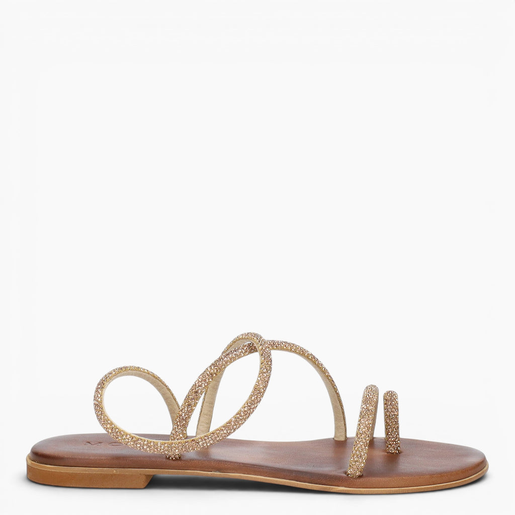 Sandales femme strass
