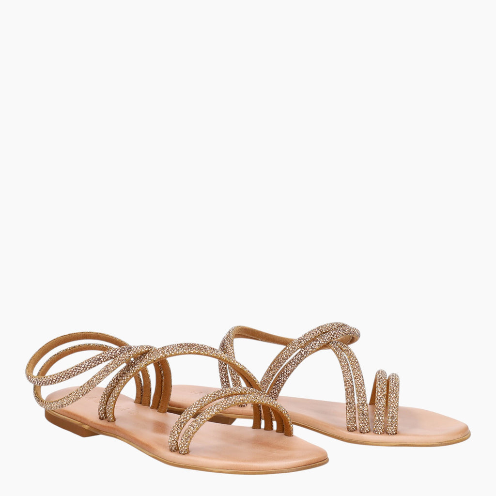 Sandales femme strass