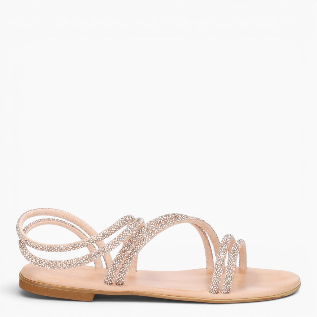 Sandales femme strass