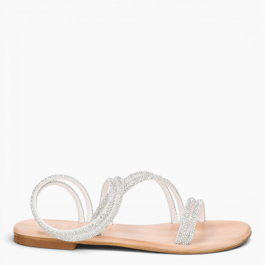 Sandales femme strass
