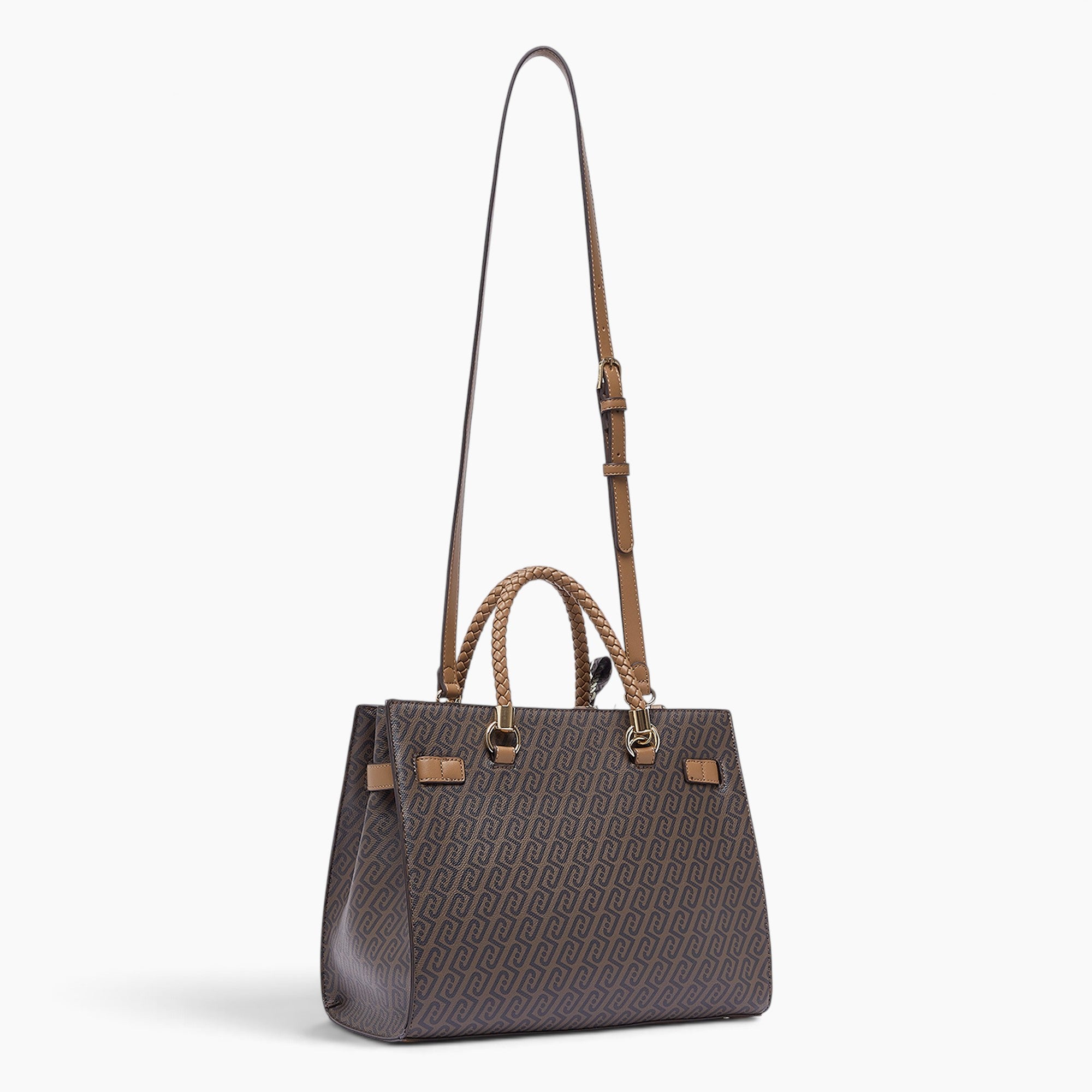 Borsa Satchel Media Con Foular