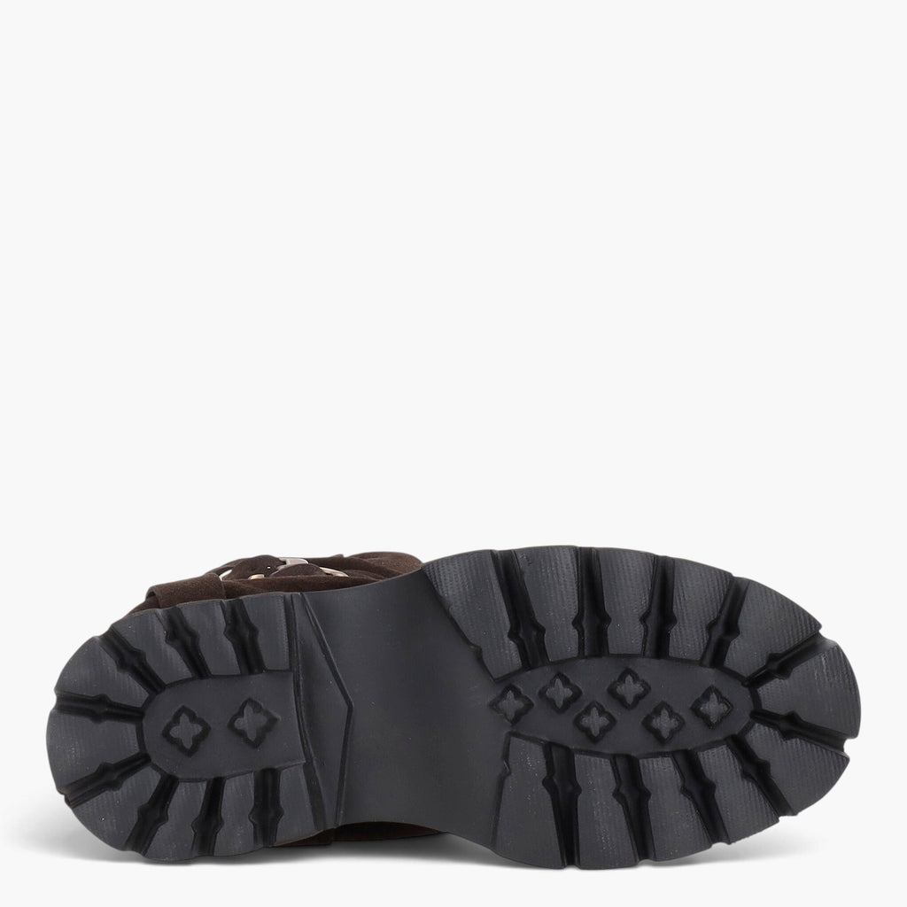 Bottes femme en daim