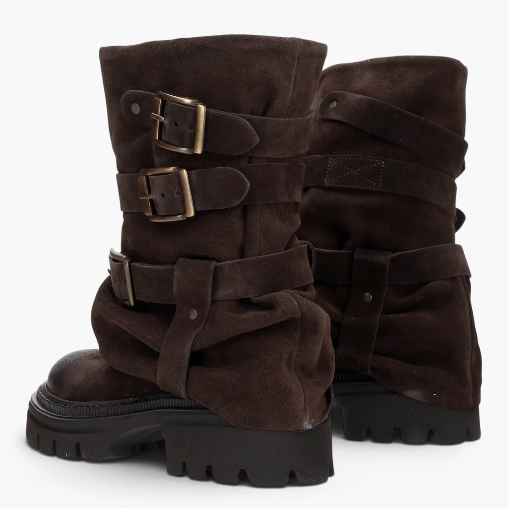 Bottes femme en daim