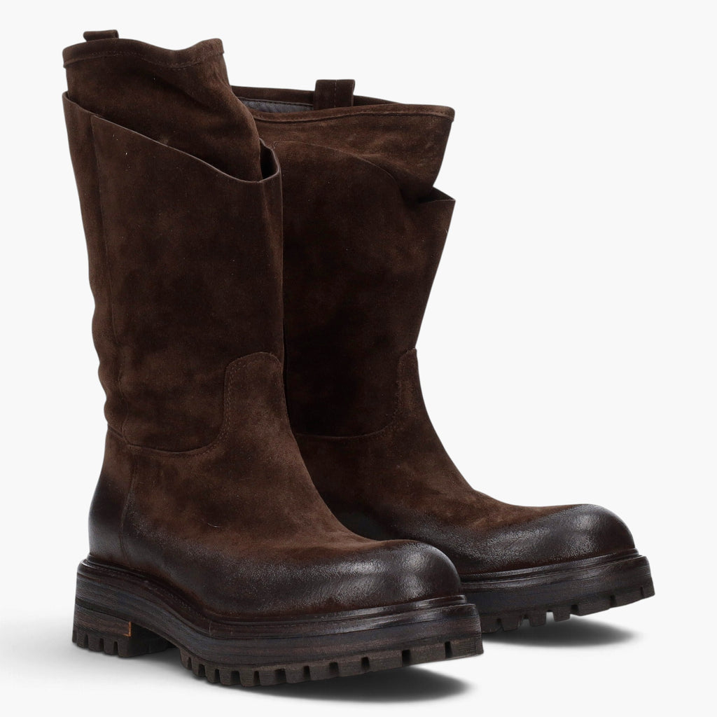Bottes femme en daim