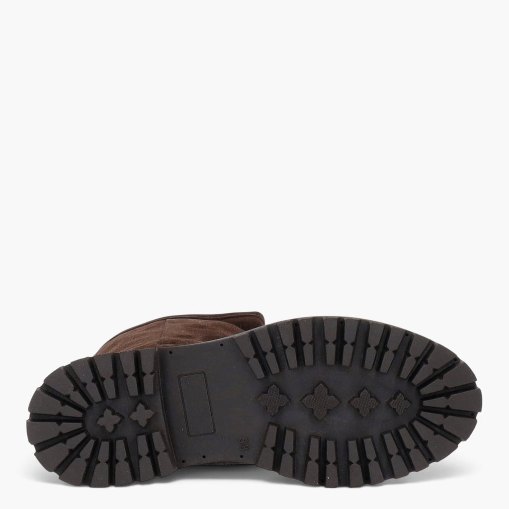 Bottes femme en daim
