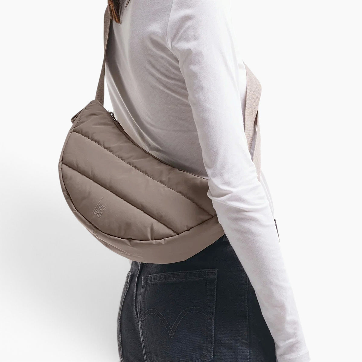 Tracolla Puffer Moon Bag Small
