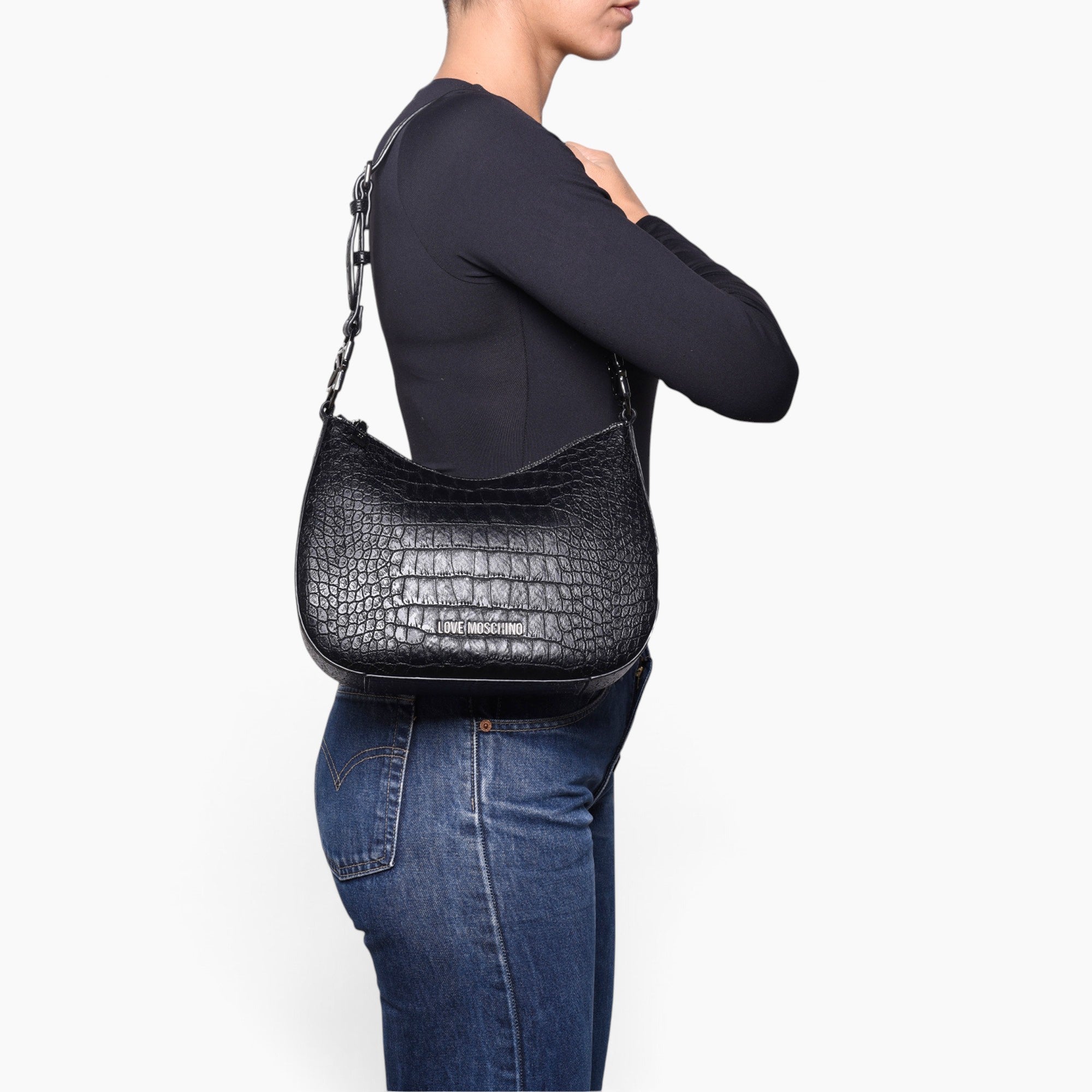 Borsa A Spalla Croco