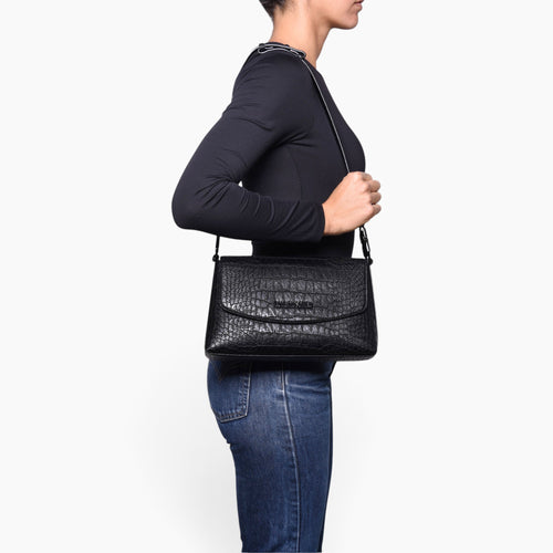 Croco Shoulder Bag