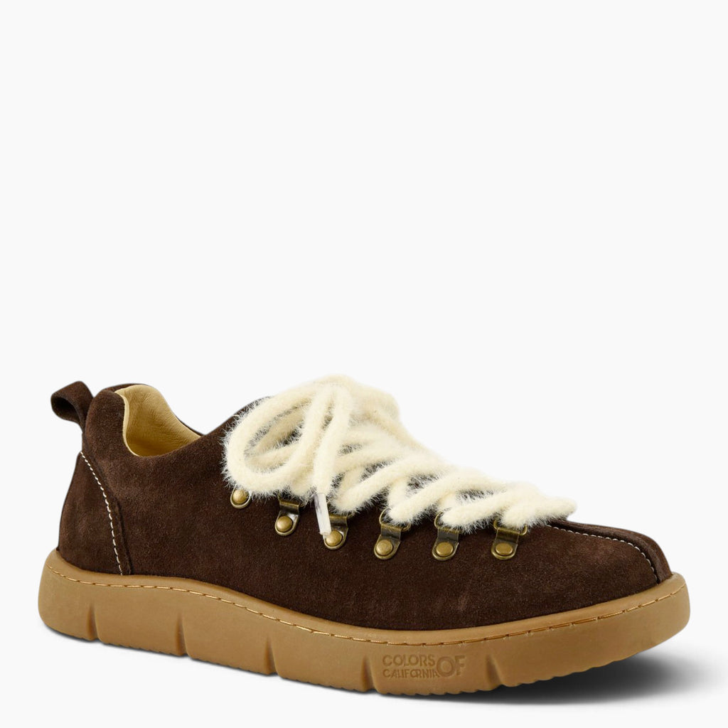 Low Leather-Up Hiking Sneakers