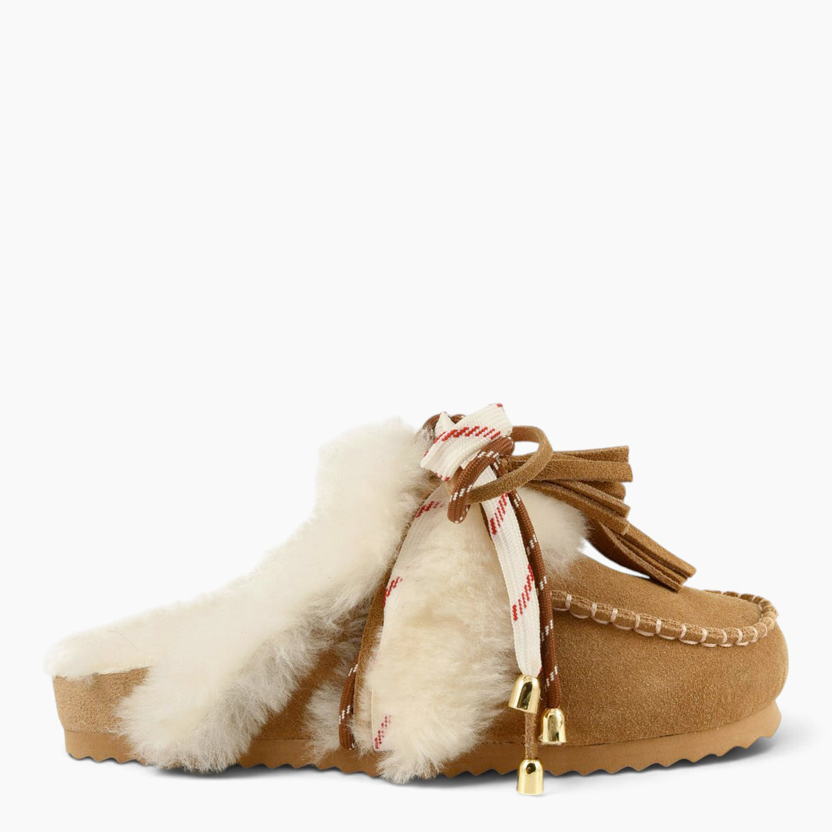 Furry Sabot Real Sheepskin
