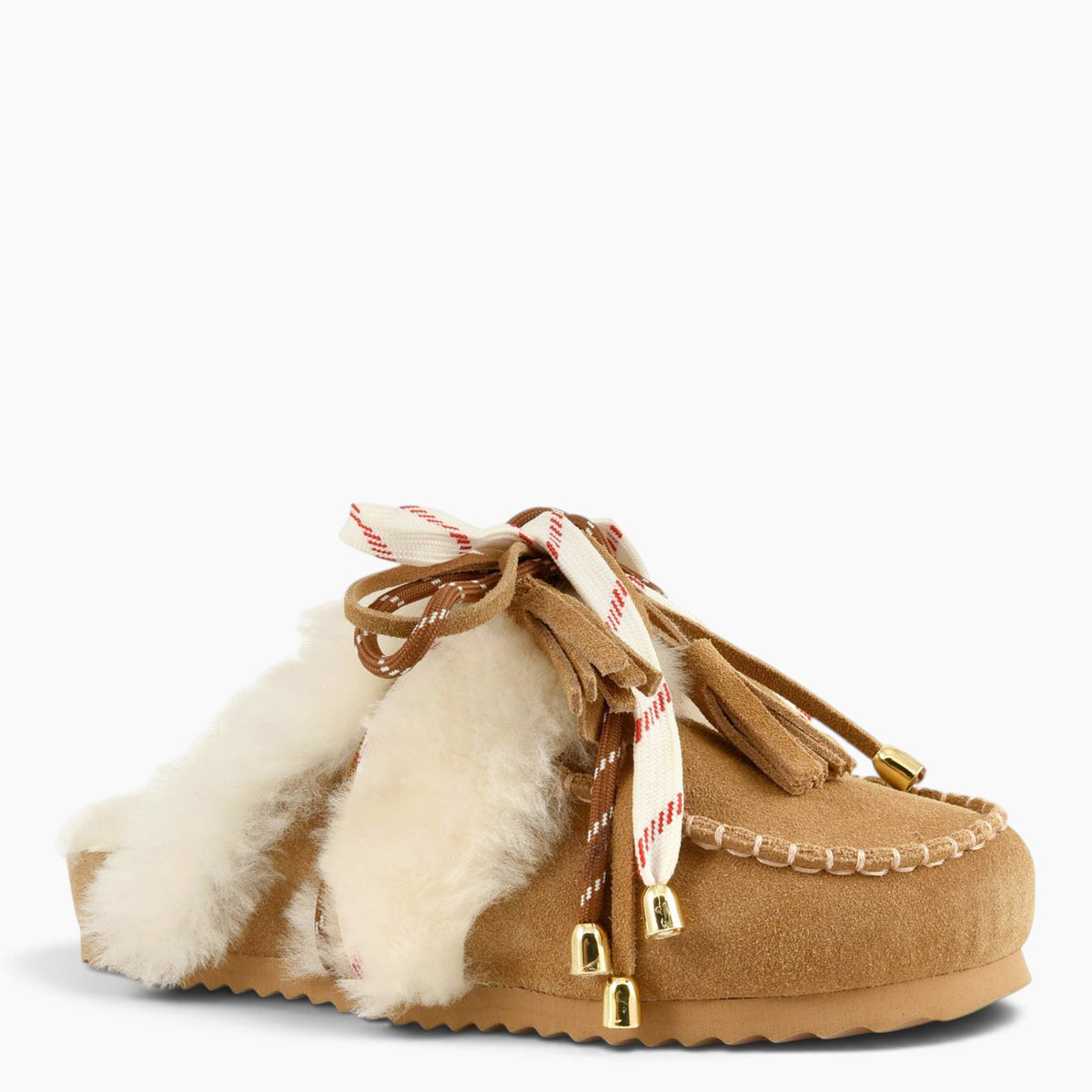 Furry Sabot Real Sheepskin