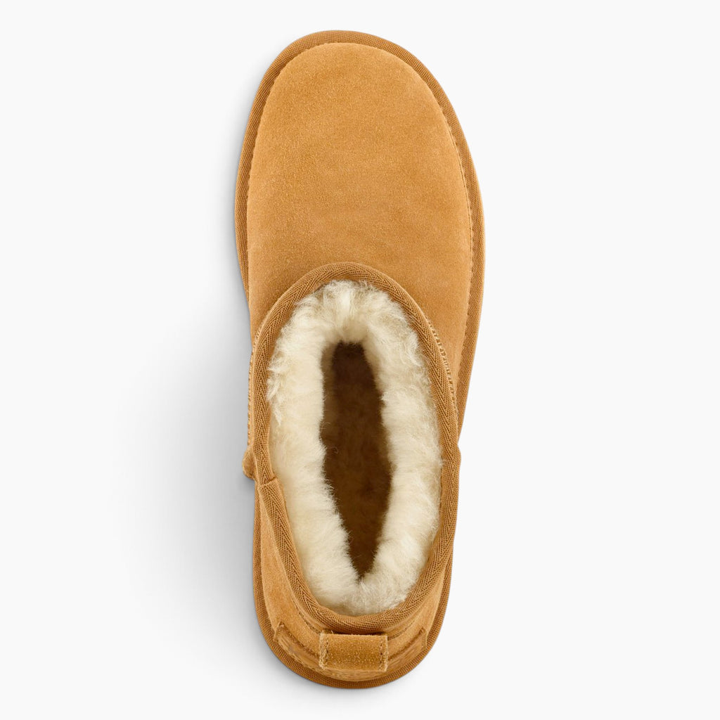 Korte winterlaars van suède